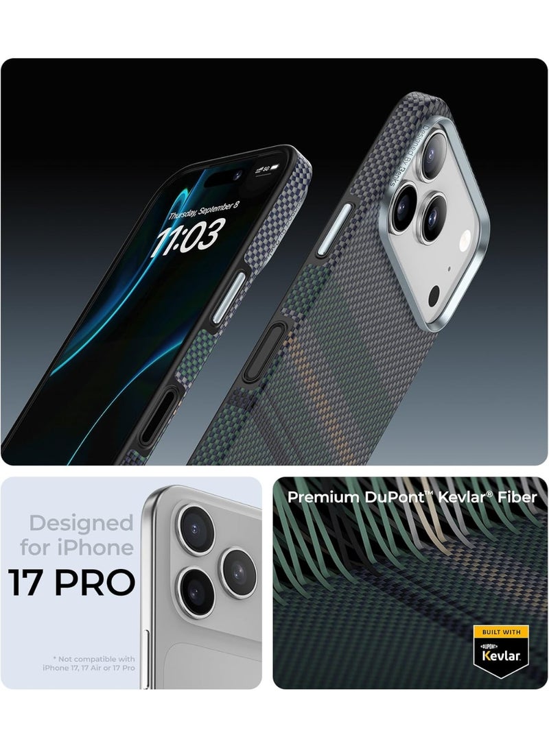 بينكس جراب Benks المميز لهاتف iPhone 17 Pro بتصميم Aurora الكامل، متوافق مع زر التحكم بالكاميرا، ومتوافق مع MagSafe، جراب حماية عسكري مصنوع من ألياف Dupont Kevlar - Image 3